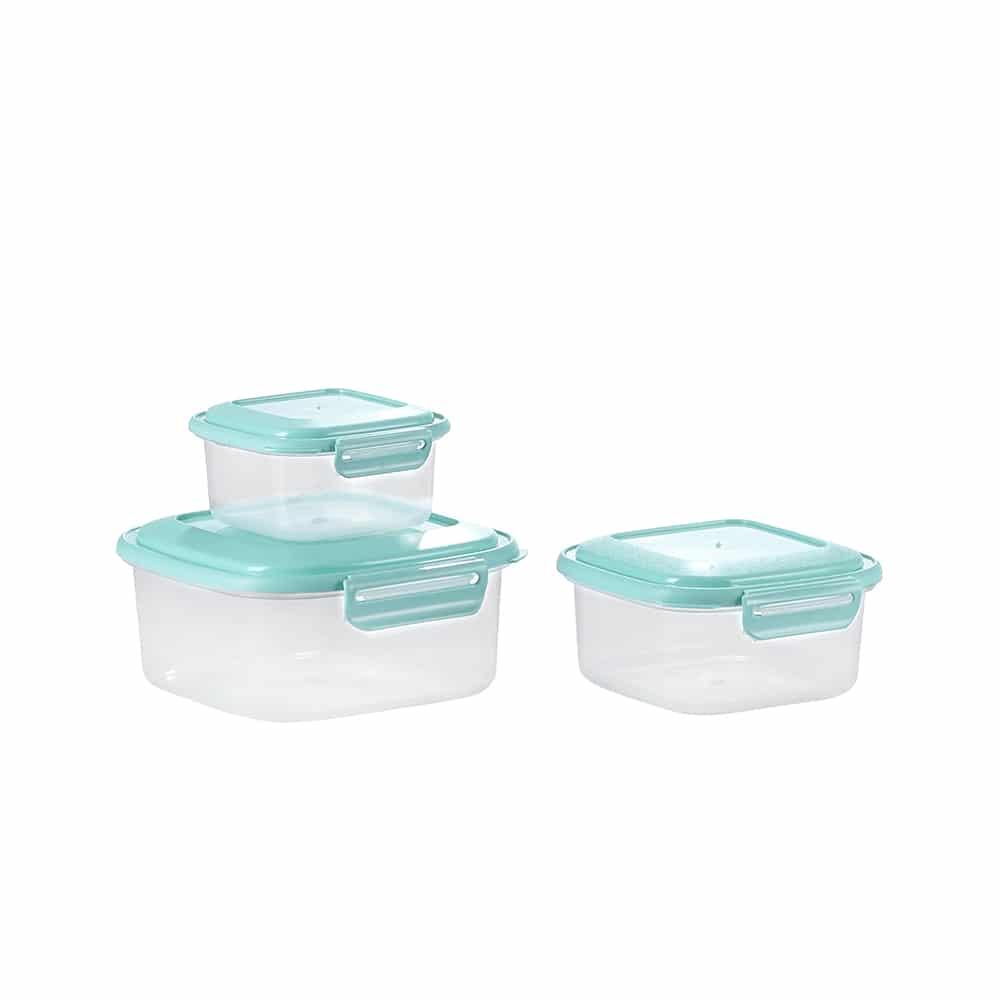 Juego de 32 recipientes de almacenamiento de alimentos con tapas de fácil  cierre (16 tapas + 16 recipientes), recipientes de plástico herméticos para
