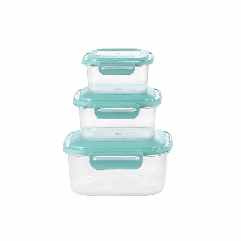  ICONYC Recipiente de vidrio para almacenamiento de alimentos  con tapas Tritan (juego de 3 recipientes de vidrio sin BPA para preparación  de comidas, 35 onzas), recipientes de vidrio ecológicos para el